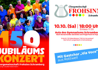 150-jähr. Jubiläumskonzert